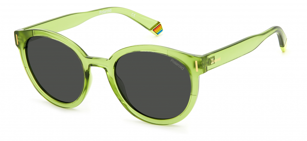 Солнцезащитные очки женские Polaroid PLD 6185/S LIME серые - купить в Москве, цены на Мегамаркет | 100059962159