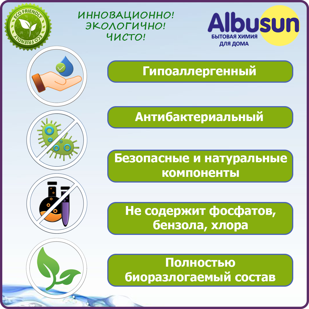 Концентрированный стиральный порошок Albusun Лимон 60 стирок 2,4 кг –  купить в Москве, цены в интернет-магазинах на Мегамаркет