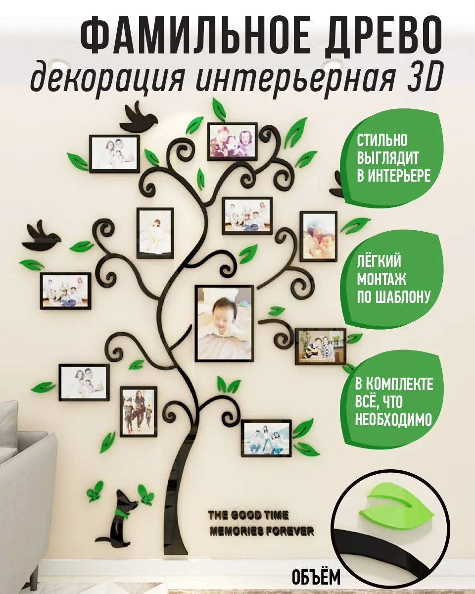 Семейное древо на стену с фото в Иваново