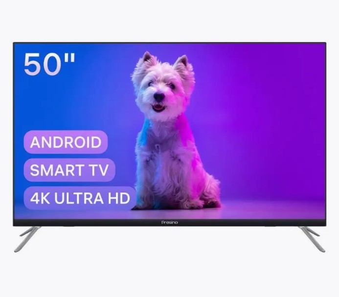 Телевизор Presino 50U23SA, 50"(127 см), UHD 4K, купить в Москве, цены в интернет-магазинах на Мегамаркет