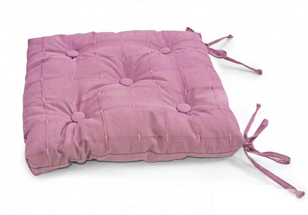 Подушка на стул на сидушку Kauffort Kimberly 40х40 см, фиолетовый 1 шт