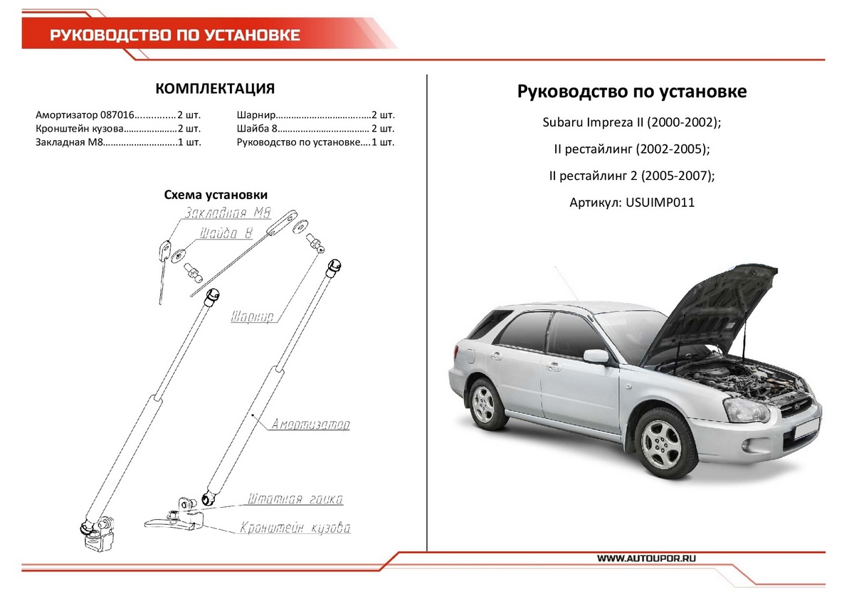 Шарнир газового упора м8