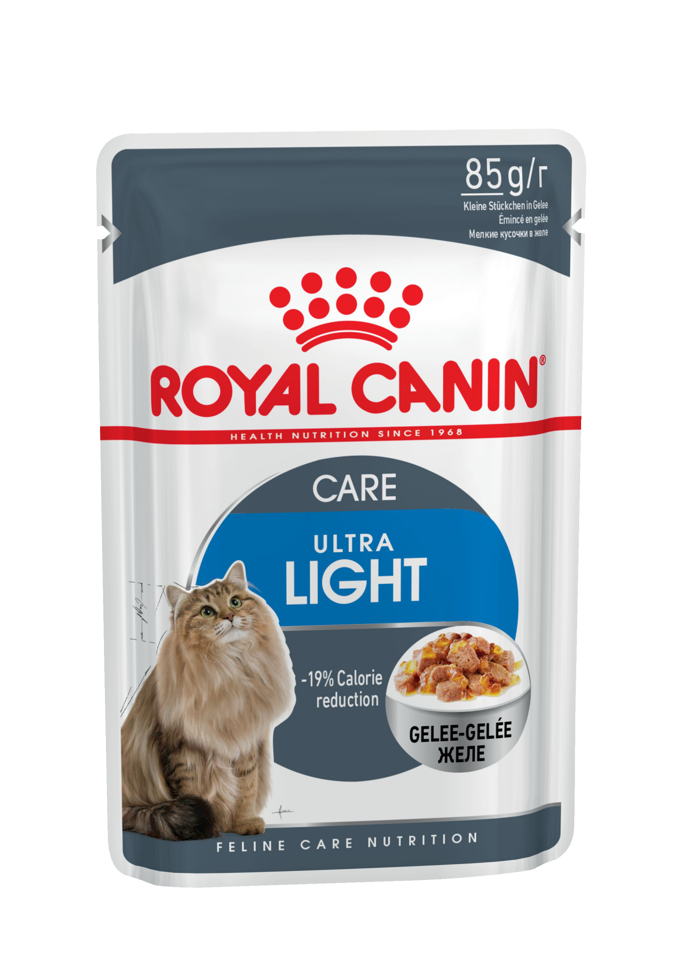 Влажный корм для кошек ROYAL CANIN Wet Ultra Light, диетический, мясо, 12шт по 85г