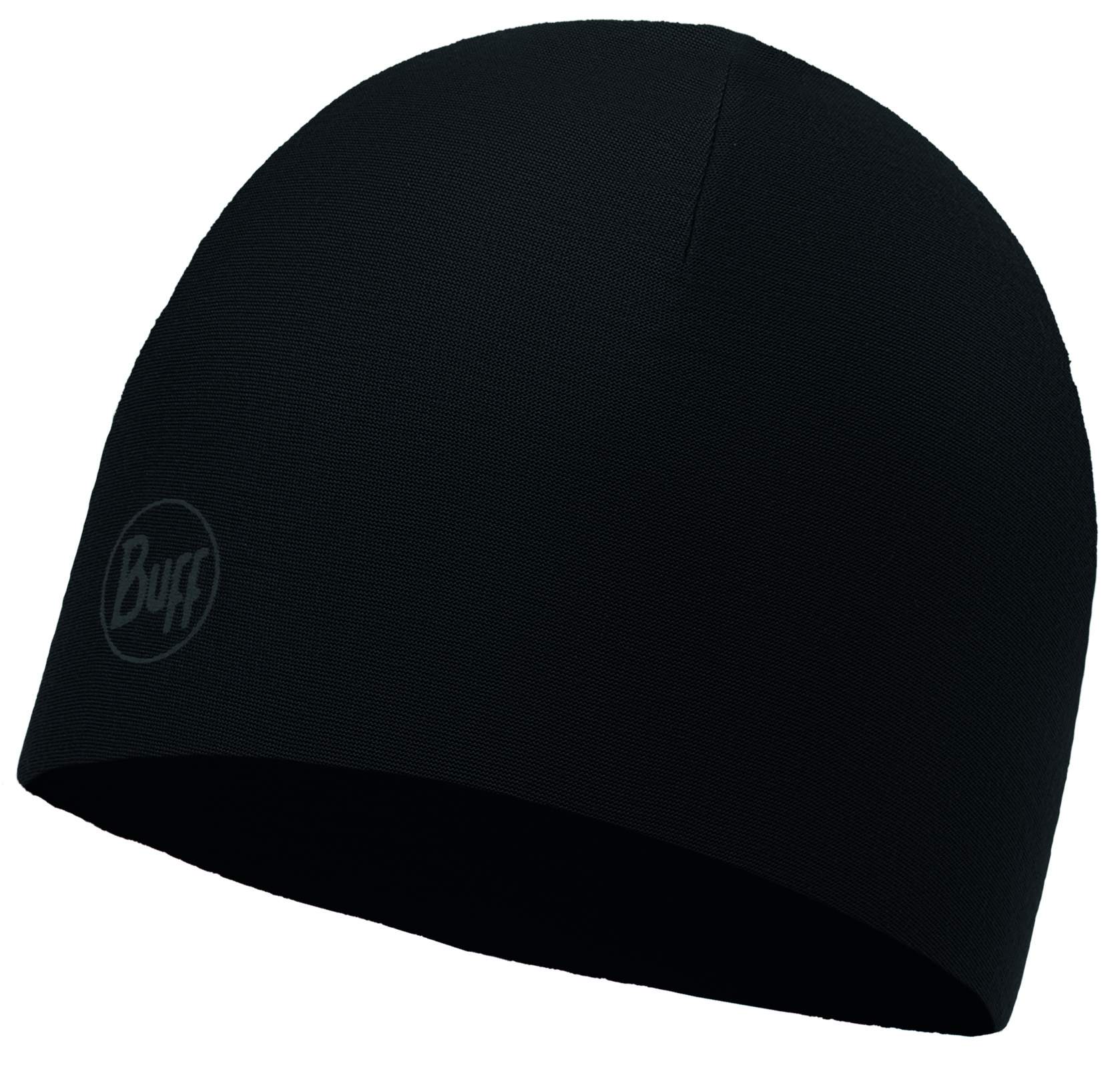 Шапка-бини унисекс Buff Microfiber & Polar Hat solid black, one size