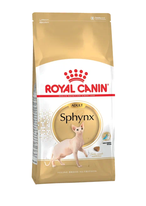 Сухой корм для кошек Royal Canin Sphynx Adult, для породы Сфинкс 2 кг - купить в Зоостолица DBS, цена на Мегамаркет