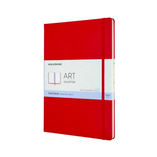 Блокнот для рисования Moleskine "Art Sketchbook" 21х30 см 104 стр., обложка твердая красна