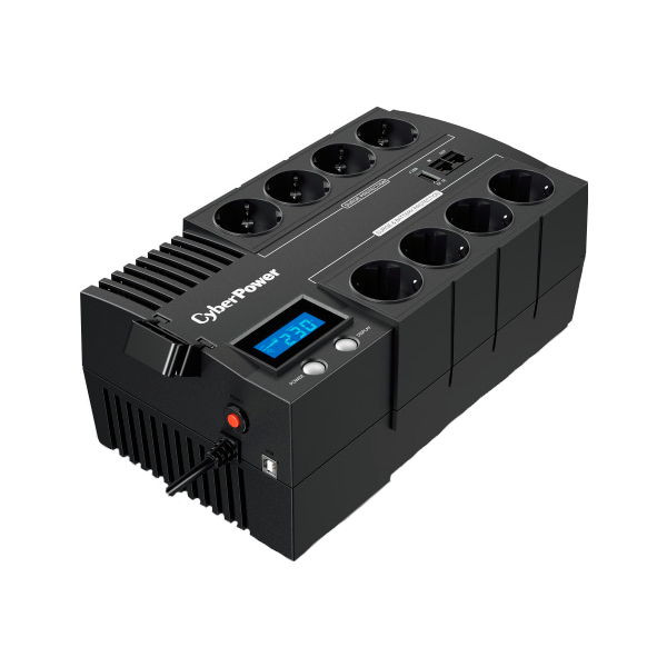 UPS CyberPower Brics BR1000ELCD 1000VA/600W USB/RJ11/45 (4+4 EURO), купить в Москве, цены в интернет-магазинах на Мегамаркет