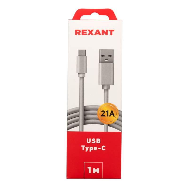 Кабель Rexant USB - Type-C 2A 1m White 18-1895
