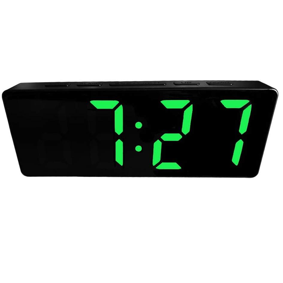 Электронные LED-часы настольные с будильником отображением даты и температуры - купить в Ярче и теплее, цена на Мегамаркет