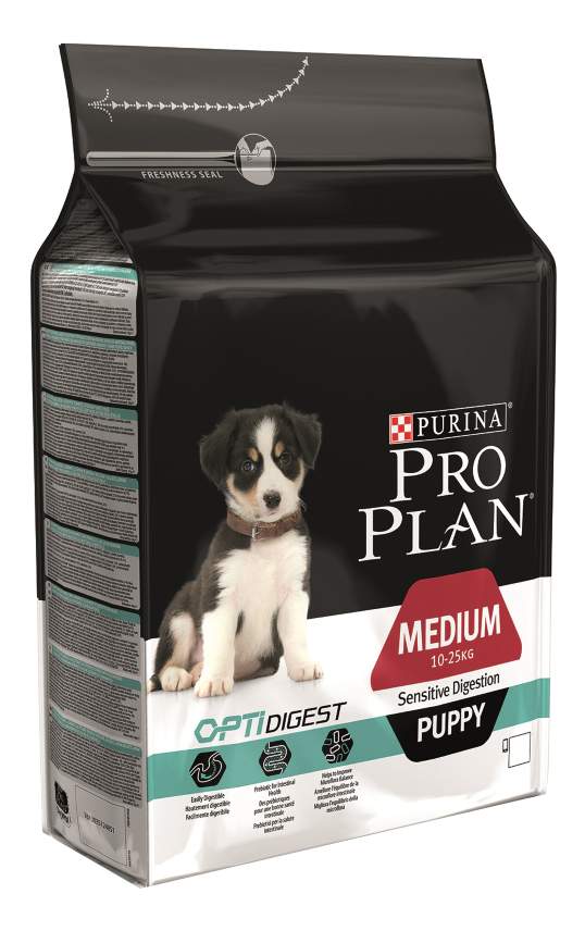 Сухой корм для щенков PRO PLAN OptiDigest Medium Puppy, для средних пород, ягненок, 3кг