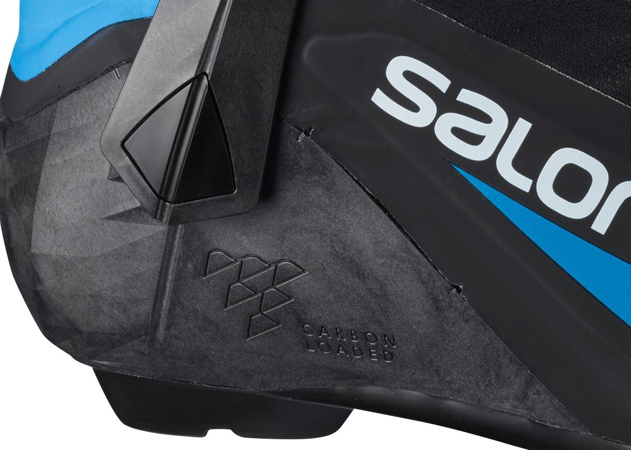 Ботинки для беговых лыж Salomon S/Race Carbon Skate Prolink 2021, black/blue, 43