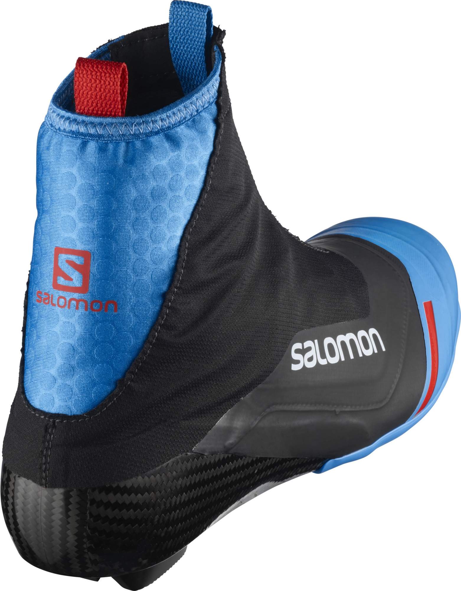 Ботинки для беговых лыж Salomon S/Lab Carbon Classic 2021, black/blue, 42.5