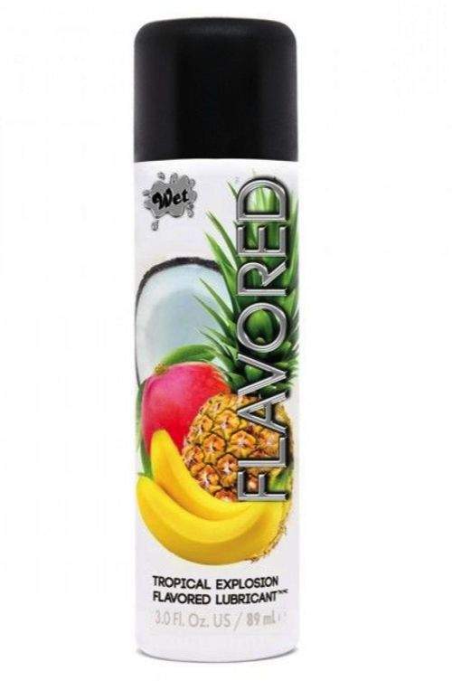Лубрикант Wet Flavored Tropical Explosion с ароматом тропических фруктов 89 мл