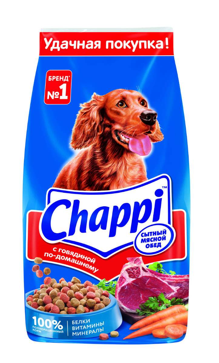 Сухой корм для собак Chappi Сытный мясной обед, Говядина по-домашнему, 15кг - купить в Фабрика Успеха, цена на Мегамаркет
