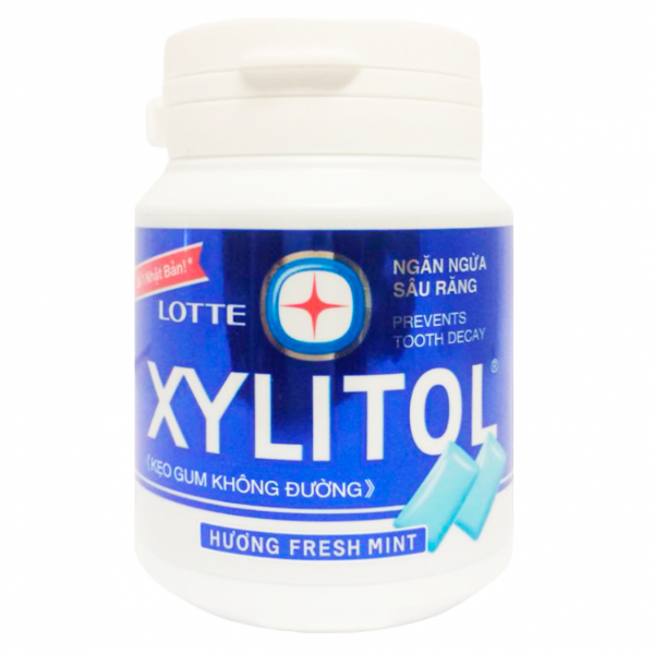 Xylitol fresh mint жевательная резинка, со вкусом свежей мяты, банка, 58 гр - купить в ecobiolife, цена на Мегамаркет