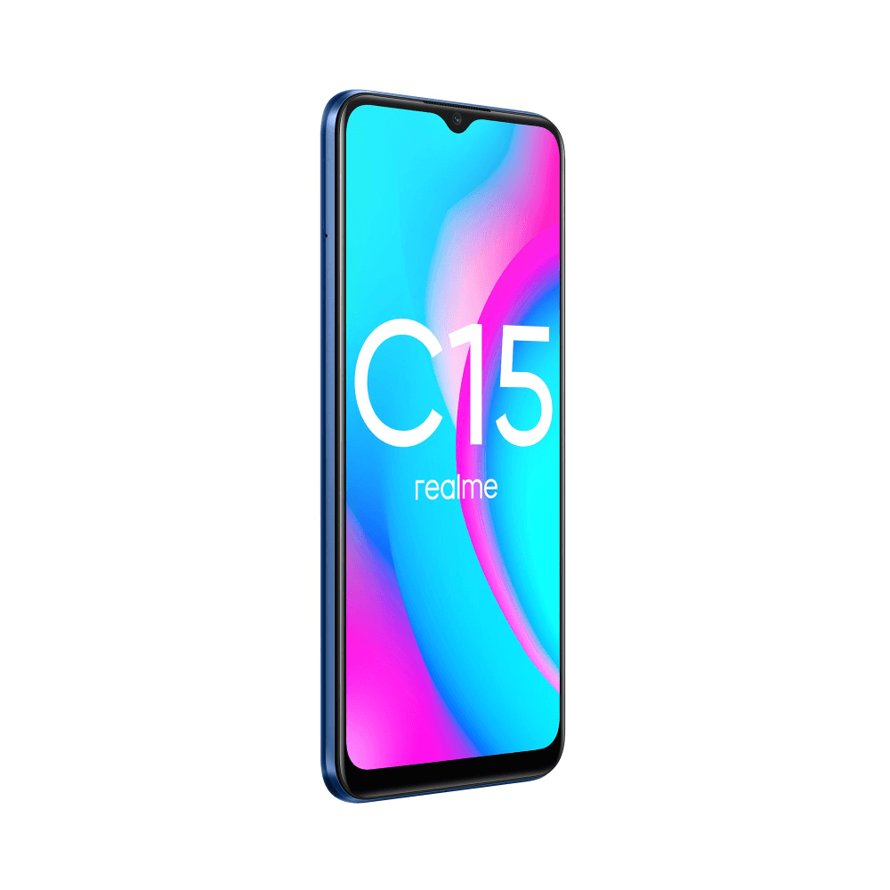 Смартфон Realme C15 4+64GB Marine Blue (RMX2180), купить в Москве, цены в  интернет-магазинах на Мегамаркет