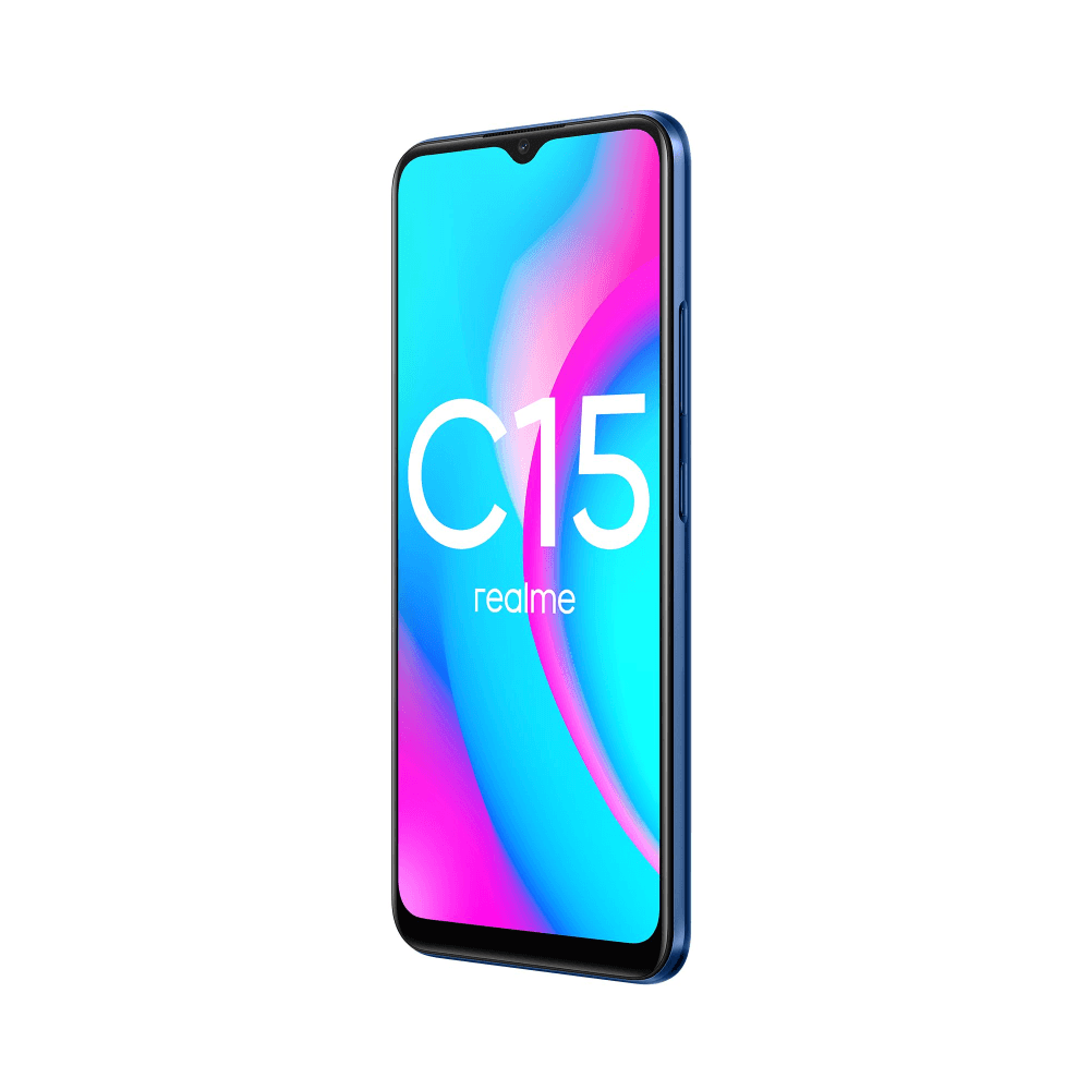 Смартфон Realme C15 4+64GB Marine Blue (RMX2180), купить в Москве, цены в  интернет-магазинах на Мегамаркет