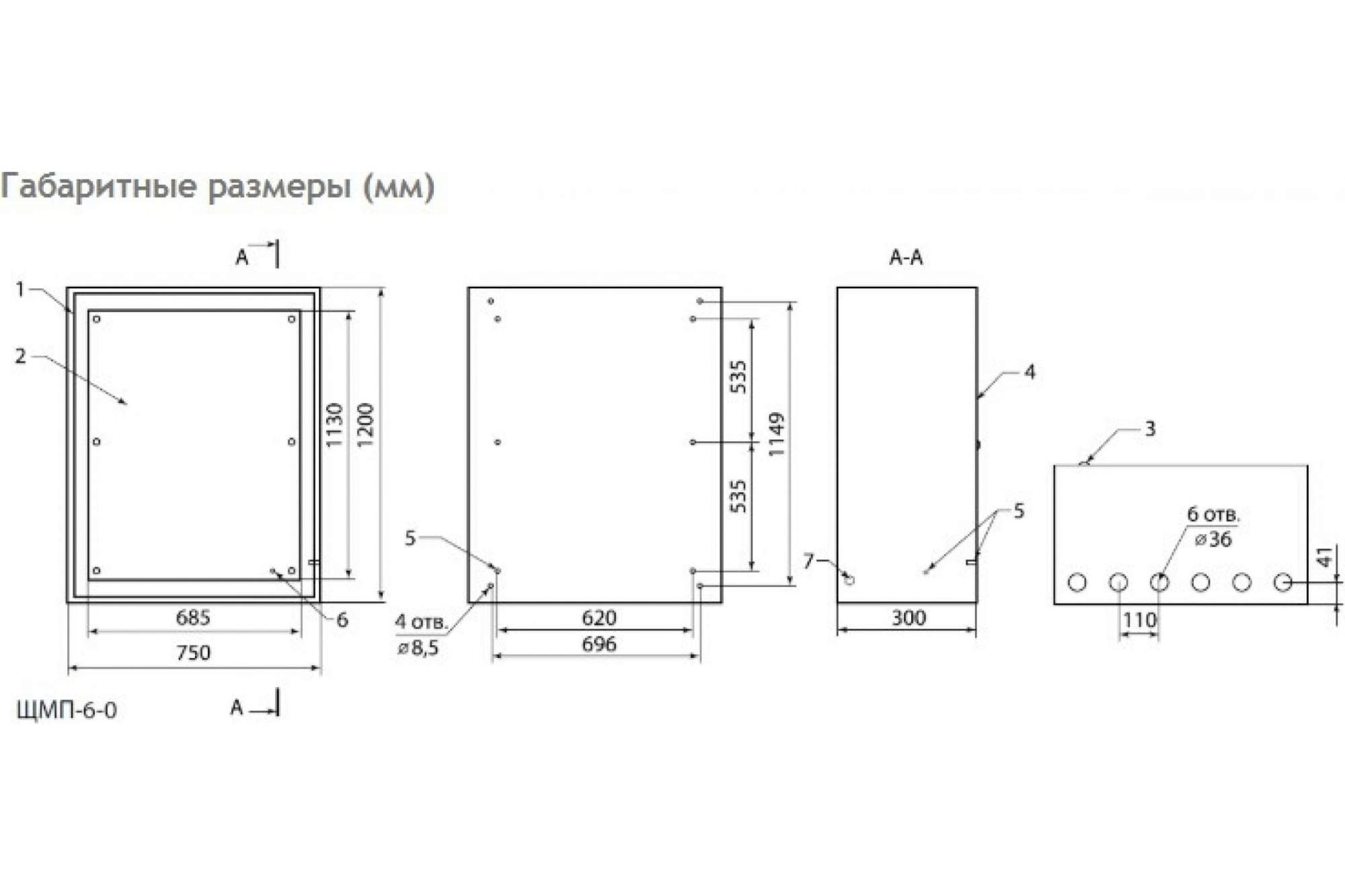 Щит щмп tdm ip66