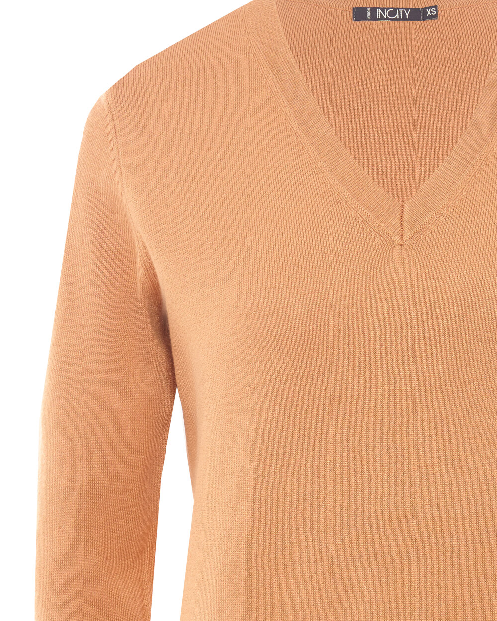Пуловер женский Incity 1.1.2.21.01.05.01965/171330 коричневый XS