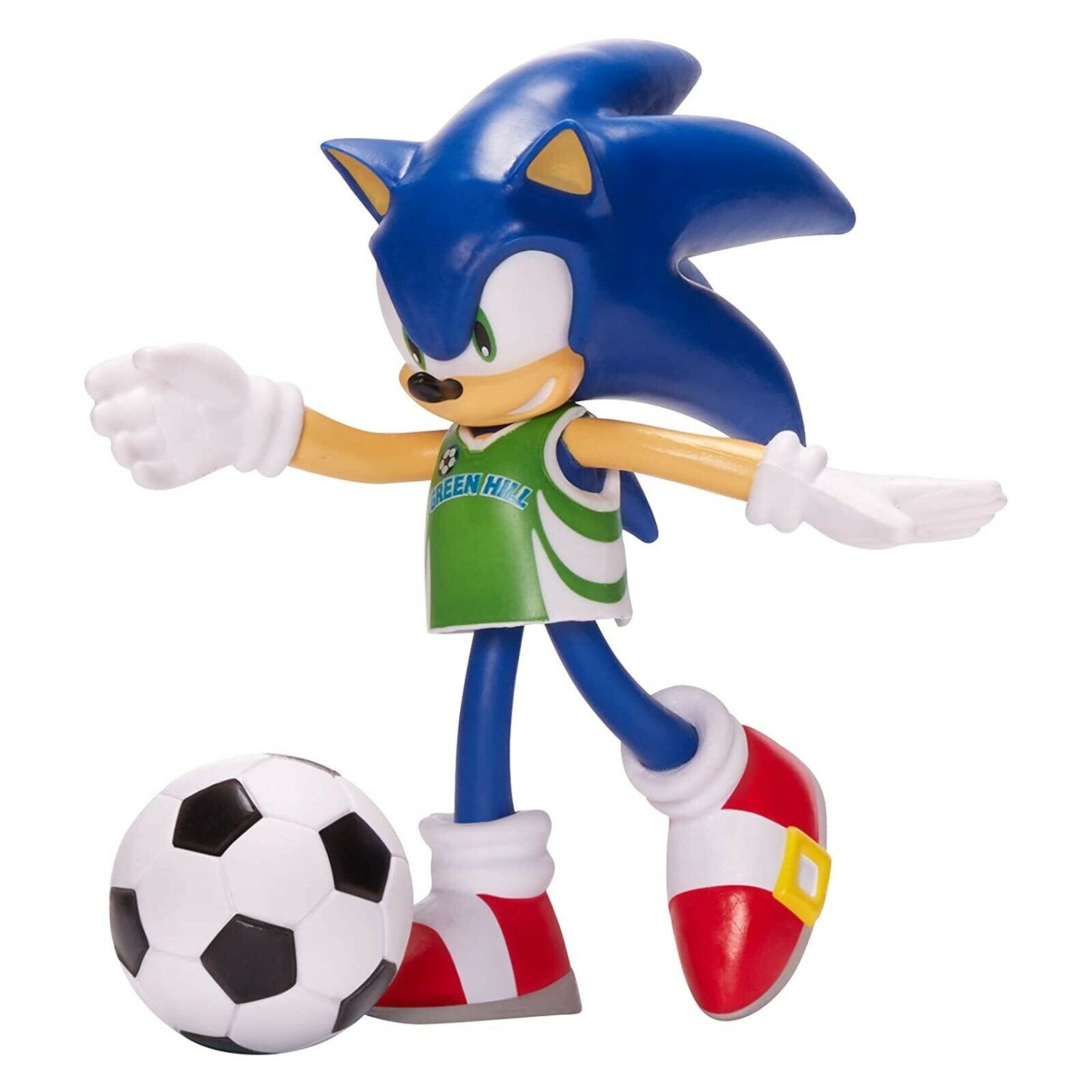 Купить подвижная фигурка Соник футболист Sonic The Hedgehog 10 см Jakks  Pacific 22958, цены на Мегамаркет