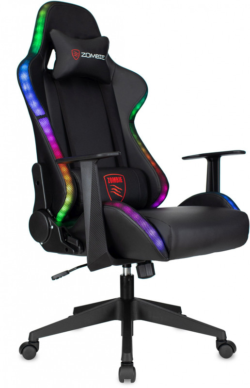 Игровое кресло Бюрократ Zombie Game RGB с подсветкой - купить в Москве, цены на Мегамаркет | 600017039518