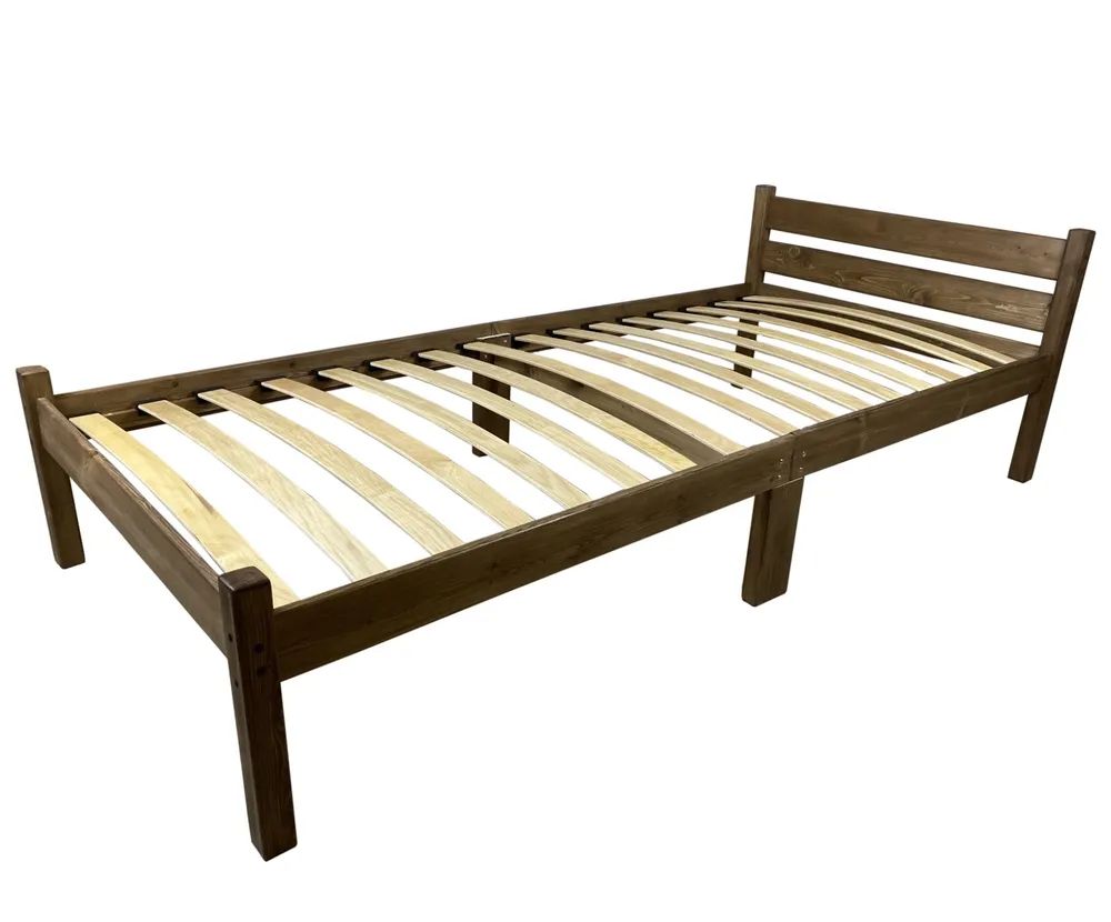 Кровать односпальная Solarius с ортопедическим основанием 60х200 см, цвет темный дуб - купить в Москве, цены на Мегамаркет | 600009512405