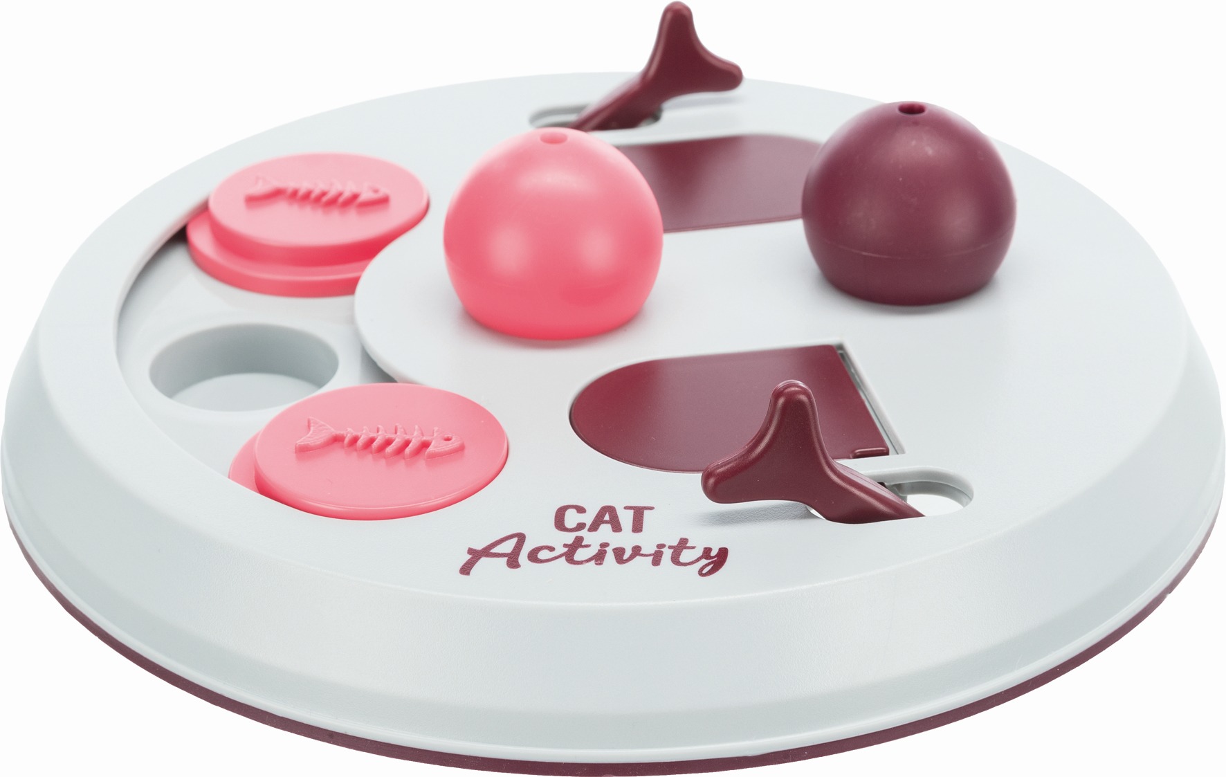 Развивающая игра для кошек "Cat Activity Flip Board", розовый, светло-серый, 23 см