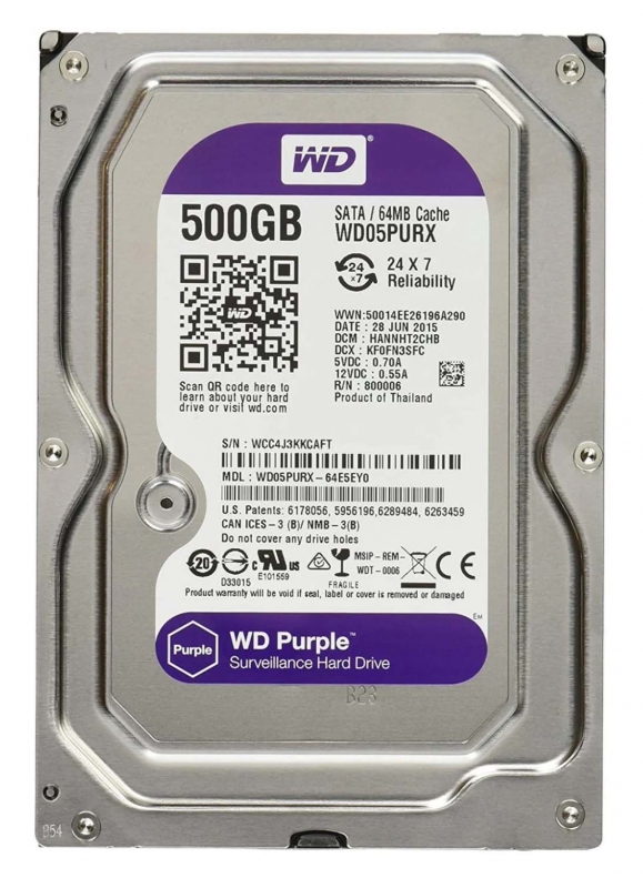 Жесткий диск Western Digital WD05PURX 500Gb SATAIII 3.5" HDD - купить в Москве, цены в интернет-магазинах Мегамаркет