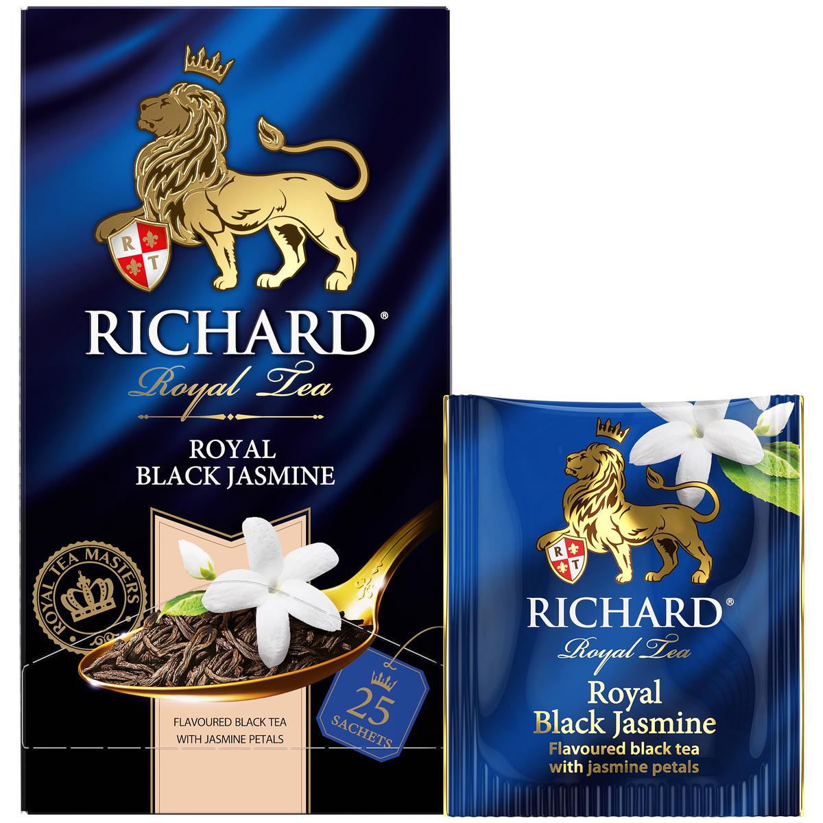 Чай Richard Royal Black Jasmine черный с жасмином 25 пакетиков