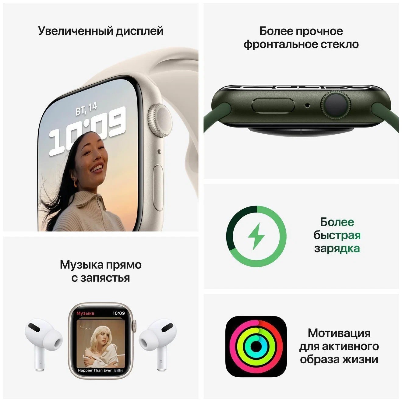 Смарт часы Apple Watch 7 45mm Aluminum Case with Sport Band Midnight -  отзывы покупателей на Мегамаркет