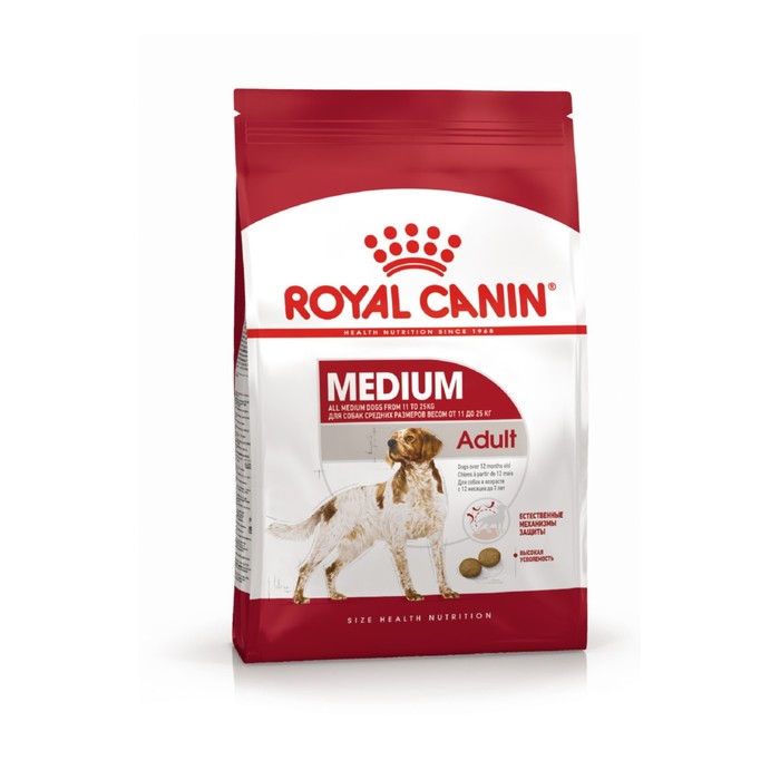 Купить сухой корм для собак Royal Canin Medium Adult, 15 кг, цены на Мегамаркет | Артикул: 100050844104