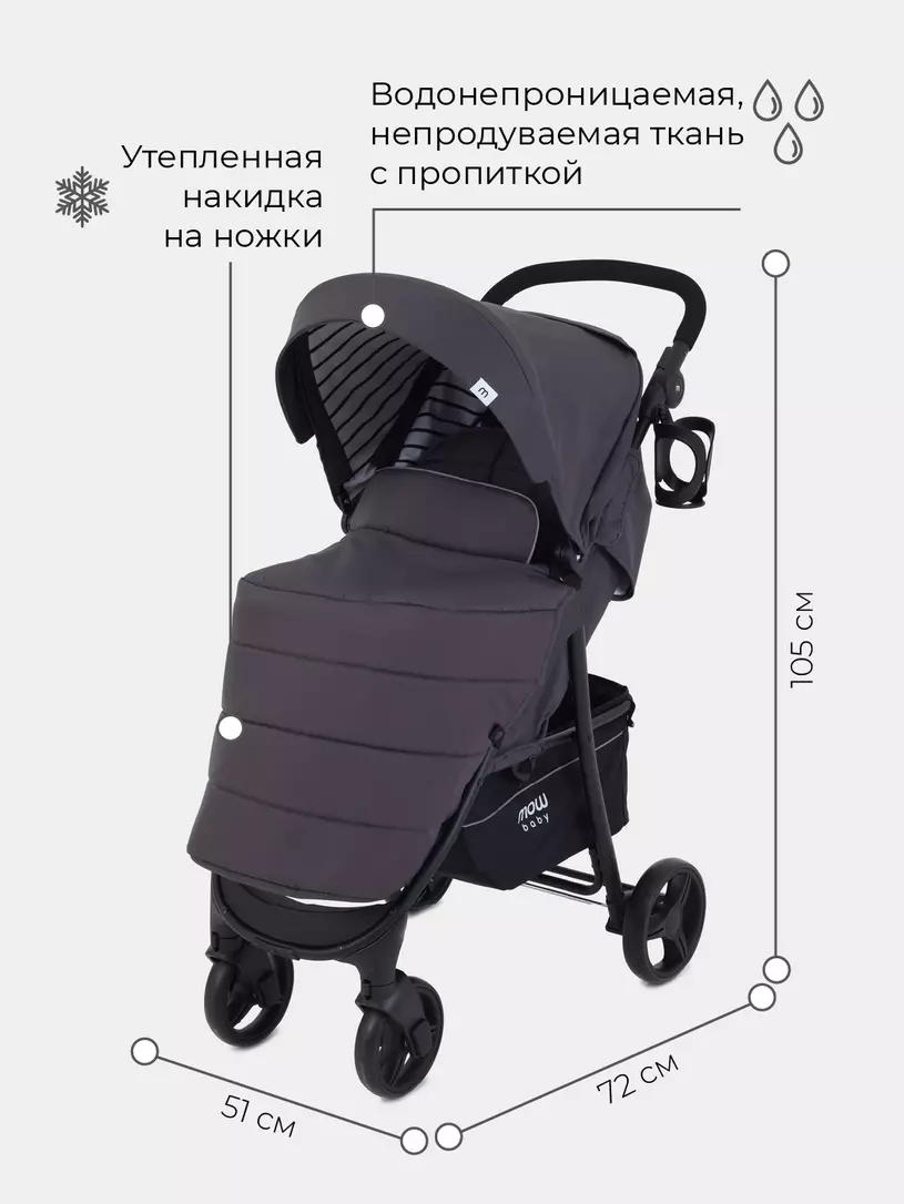 Отзывы о коляска детская прогулочная Mowbaby Cross от 6 до 36 месяцев  Carbon - отзывы покупателей на Мегамаркет | детские коляски  RA004stargraphite - 100028776823