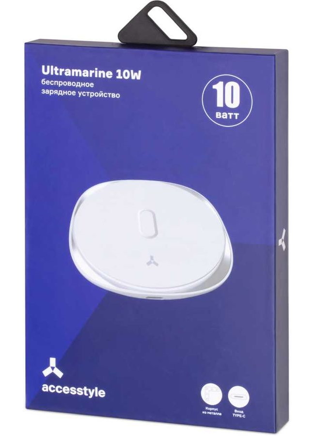 Беспроводное зарядное устройство Accesstyle Ultramarine, 5 W, silver