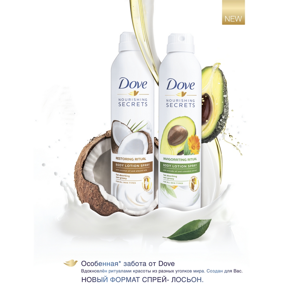 Лосьон для тела Dove NOURISHING SECRETS Авокадо и экстракт календулы 190 мл