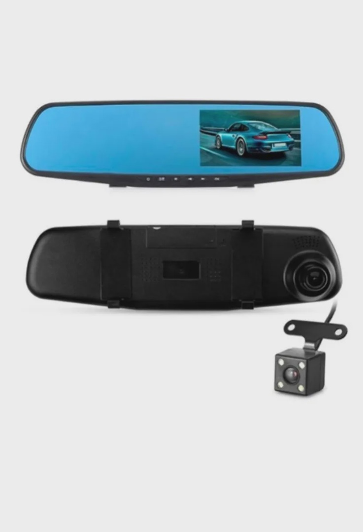 Купить зеркало-видеорегистратор с камерой заднего вида Vehicle Blackbox  DVR, Full HD 1080, цены на Мегамаркет | Артикул: 600004895706