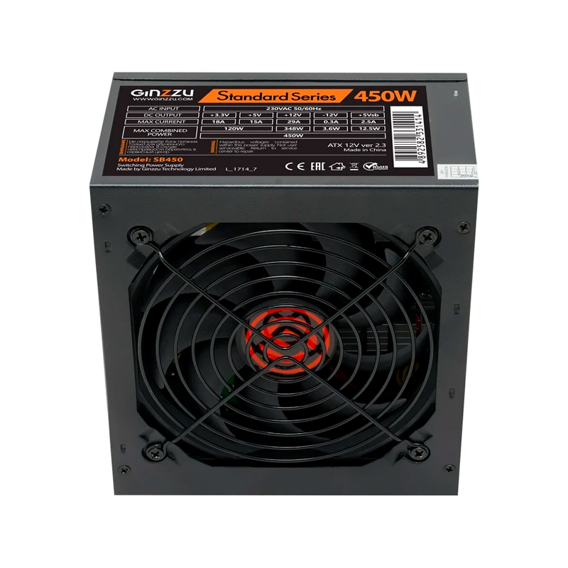 Блок питания Ginzzu SB450 450W, купить в Москве, цены в интернет ...