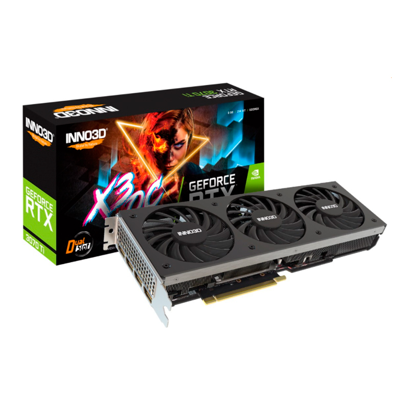 Видеокарта Inno3D NVIDIA GeForce RTX 3070 TI X3 OC (N307T3-086XX-1820VA45), купить в Москве, цены в интернет-магазинах на Мегамаркет