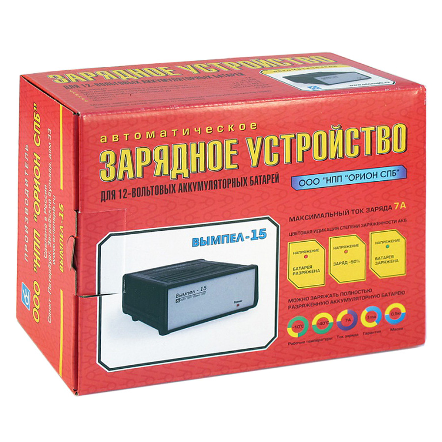Купить зарядное устройство Вымпел 15 автомат 7а 12в, цены на Мегамаркет ...