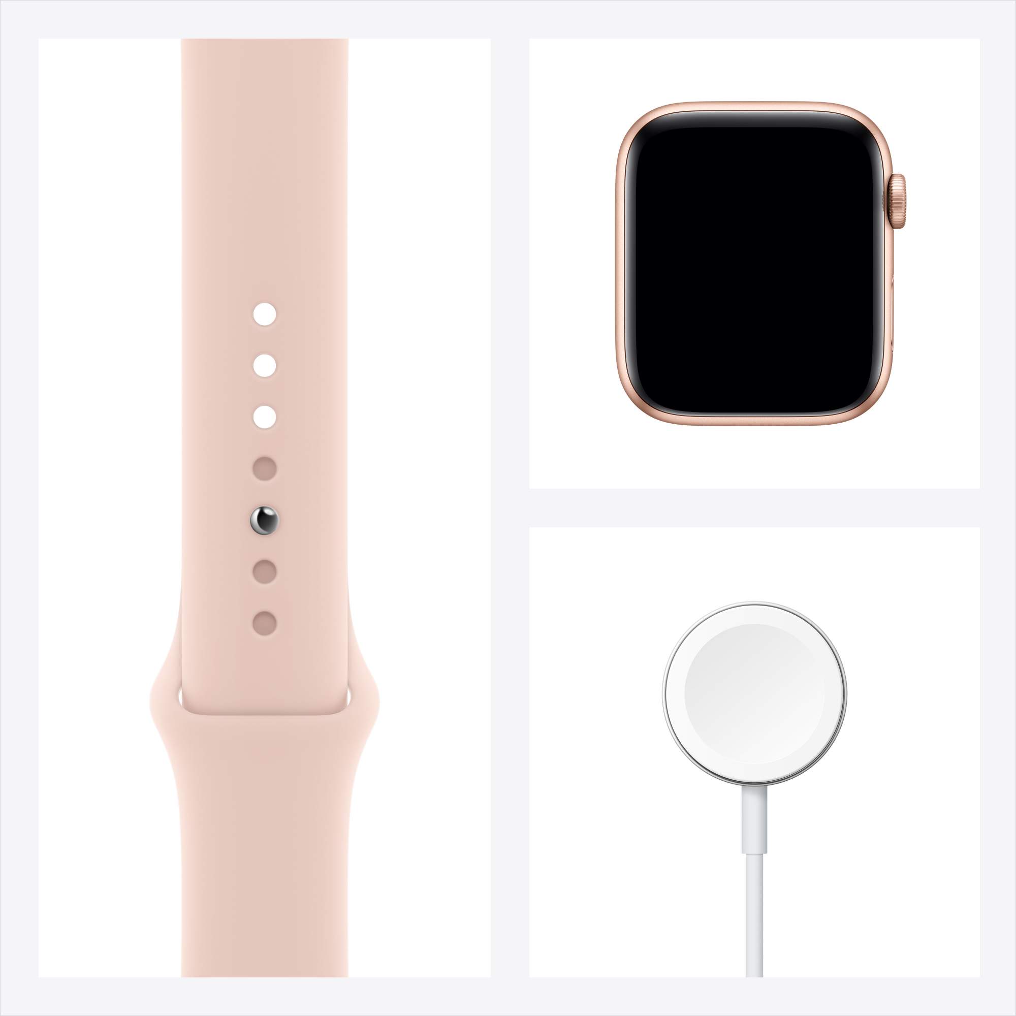 Apple Watch SE 44mm Gold with Pink Sand Sport Band MYDR2RU A