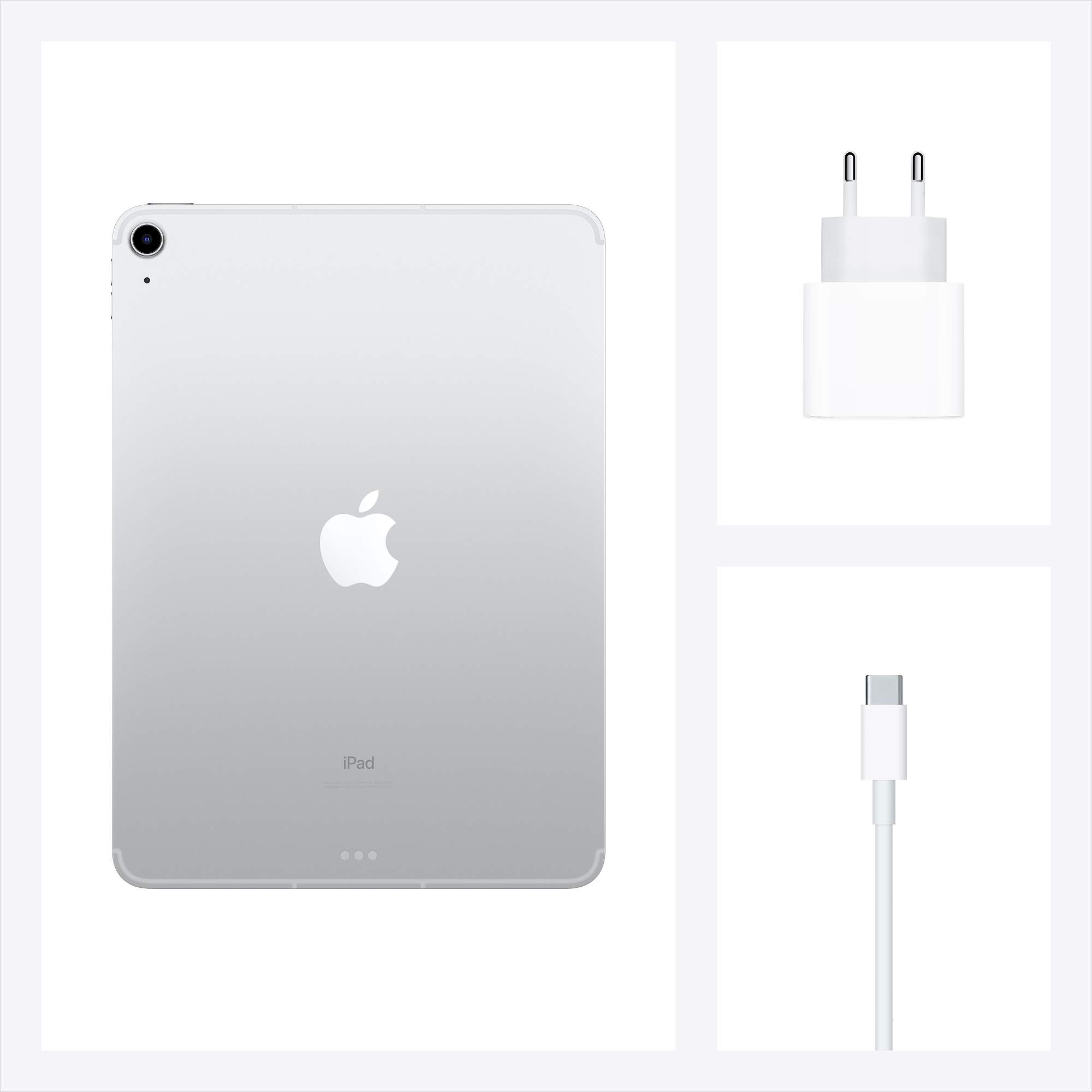 Планшет Apple iPad Air (2020) 64GB Wi-Fi+Cellular Silver (MYGX2RU/A)