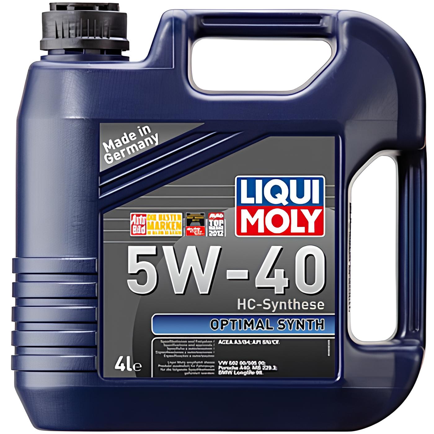 Моторное масло Liqui Moly Optimal Synth 5W40 4л - купить в Москве, цены на Мегамаркет | 100001148875