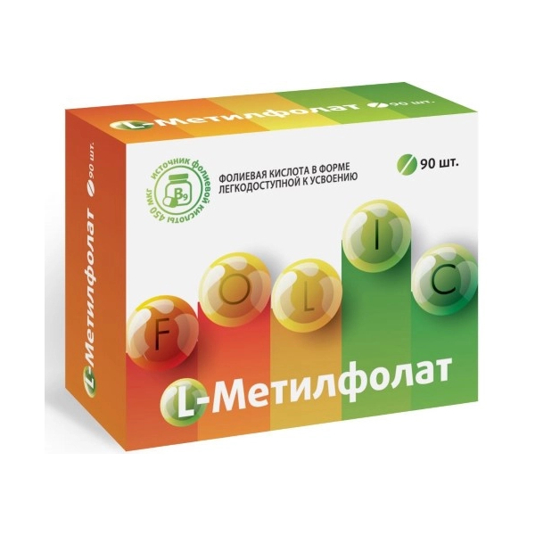 L-метилфолат ВИТАМИР таблетки 90 шт. - купить в интернет-магазинах ...