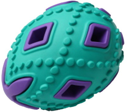 Развивающая игрушка для собак HOMEPET яйцо, зеленый, фиолетовый, 6.2 см