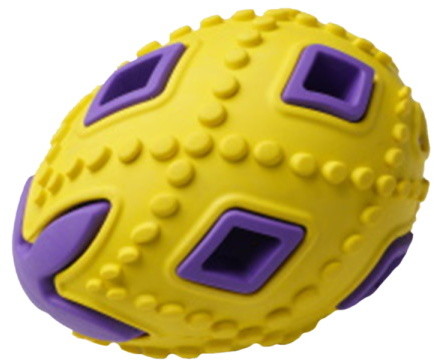 Развивающая игрушка для собак HOMEPET Silver Seriesяйцо, желтый, фиолетовый, 6.2 см