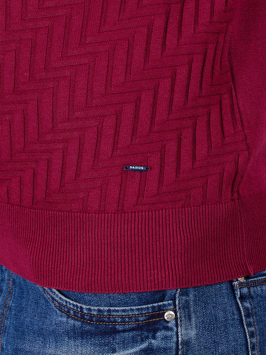 Пуловер мужской GD69300679 DAIROS бордовый XL