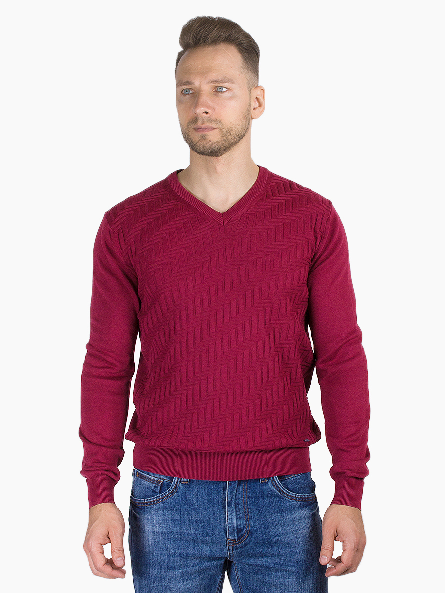 Пуловер мужской GD69300679 DAIROS бордовый XL