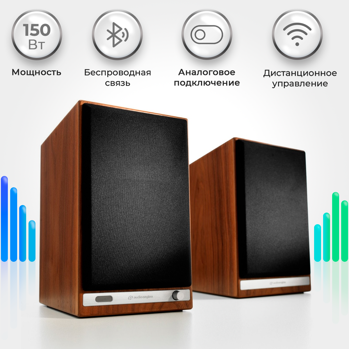 Audioengine hd6 hot sale walnut