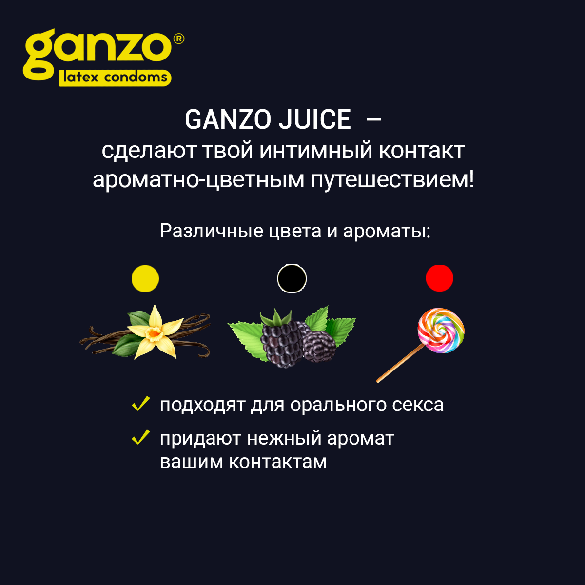 Презервативы Ganzo Juice 3 шт. - отзывы покупателей на Мегамаркет |  600000107272