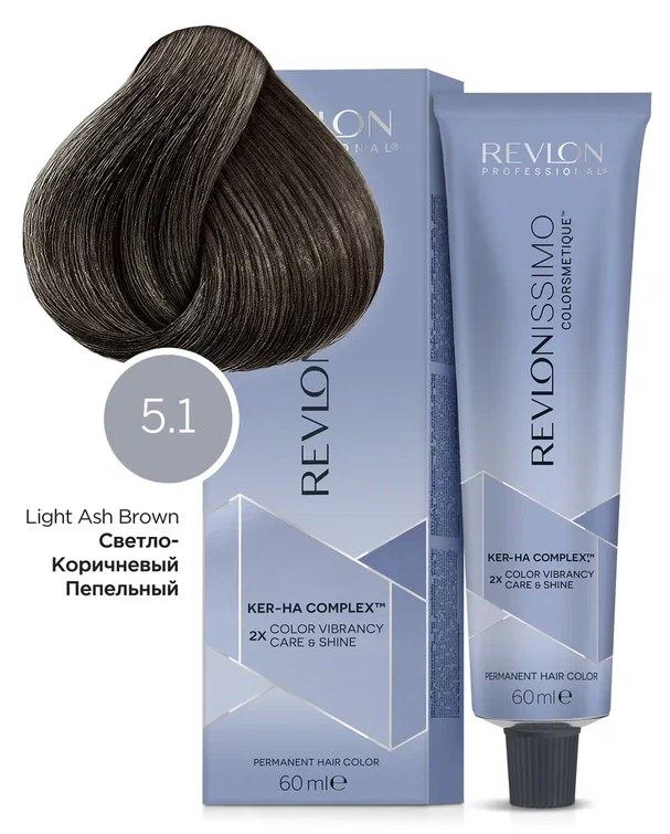 Краска для волос Revlon Professional Revlonissimo Colorsmetique Color & Care, 5.1 - купить в СТУДИЯ КРАСОТЫ АМЕЛИ, цена на Мегамаркет