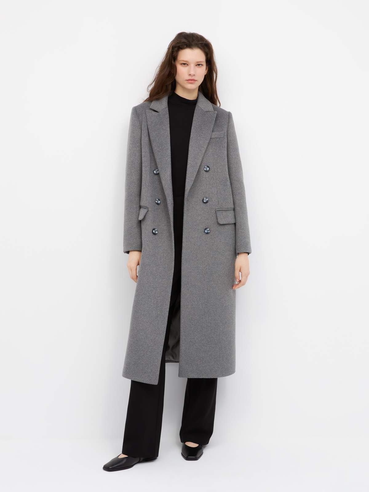 Пальто женское Arive ARV-WF-10008-002 серое, размер 46 - купить в Москве, цены на Мегамаркет | 100059751070